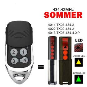 Tx03-434-4-xp Shopsmart Hub Yzn163 Sommer 4014 Tx03 434 2 4013 4022 Tx02-434-2 Garage Door Opener Rem