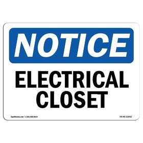 Signmission 709750085229 Osha Notice Sign - Electrical Closet Vinyl Label Decal Protect Your Bus Inch