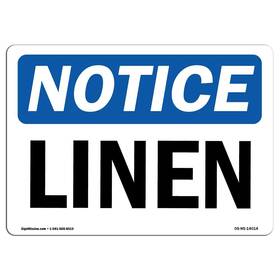 Signmission 709750096706 Osha Notice Sign - Linen Vinyl Label Decal Protect Your Business Constru