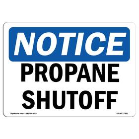Signmission 709750114691 Osha Notice Signs - Propane Shutoff Vinyl Label Decal Protect Your Busine