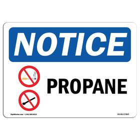 Signmission 709750114714 Osha Notice Sign - Propane With Symbol Vinyl Label Decal Protect You