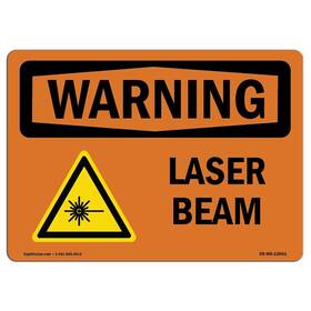 Signmission 713339484761 Osha Waring Sign - Laser Beam Vinyl Label Decal Protect Your Business Co