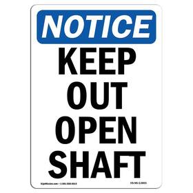 Signmission 742042041695 Osha Notice Sign - Keep Out Open Shaft Aluminum Protect Your Busines