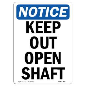 Signmission 742042049295 Osha Notice Sign - Keep Out Open Shaft Vinyl Label Decal Protect Your Bus