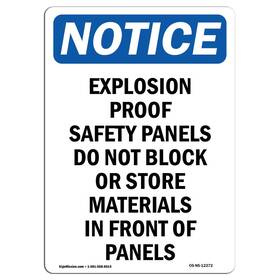 Signmission 742042075461 Osha Notice Sign - Explosion Proof Safety Panels Rigid Plastic Prote