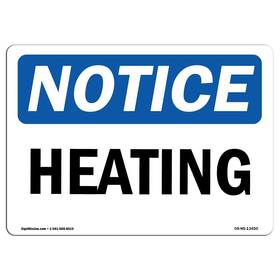Signmission 755874538646 Osha Notice Sign - Heating Aluminum Protect Your Business Construct