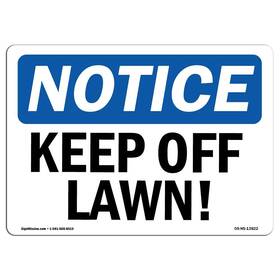 Signmission 755874540458 Osha Notice Sign - Keep Off Lawn Aluminum Protect Your Business Co
