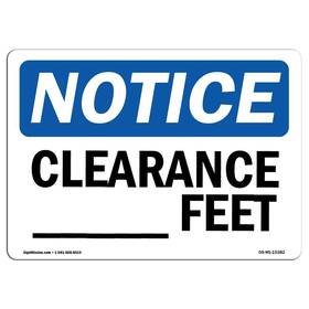 Signmission 755874547525 Osha Notice Sign - Custom Clearance -ft Aluminum Protect Your