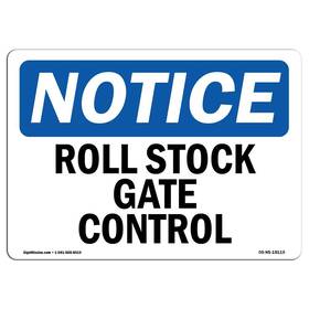 Signmission 755874561637 Osha Notice Sign - Roll Stock Gate Control Aluminum Protect Your Bus