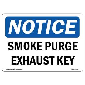 Signmission 755874563945 Osha Notice Sign - Smoke Purge Exhaust Key Aluminum Protect Your Bus