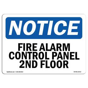 Signmission 755874635116 Osha Notice Sign - Alarm Control Panel 2nd Floor Aluminum Protect Yo