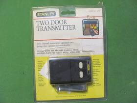 Stanley 038522024808 Two Door Transmitter Operates 2 Diff. Garage Doors