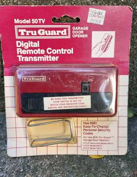 500tv Tru Guard 50tv Garage Door Digital Remote Control Transmitter Nip