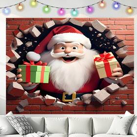 B0fpm2t6b9 Ttchang 6.5x5ft Christmas Garage Door Cover Banner Backdrop Decor Santa Claus