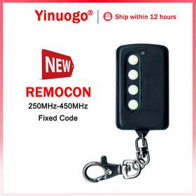 Rmc600 Turbo-roofinds Yng129 Remocon Garage Door Remote Control 250mhz-450mhz Fixed Code For L