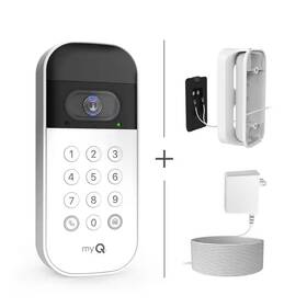 Unbran 711181153316 Myq Smart Video Garage Door Keypad With Wired Power Adapter Kit And Swivel Mount