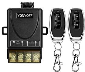 110v-100mlk Vonvoff Wireless Light Switch With Receiver Kit Ac110v/120v/30a Ralay 433mhz Rf Remo