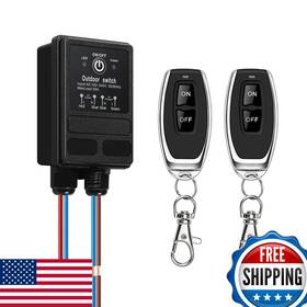 B09q13k3gk Woodguilin Wireless Remote Switch Ac 110v-220v 30a Relay Light Ip65
