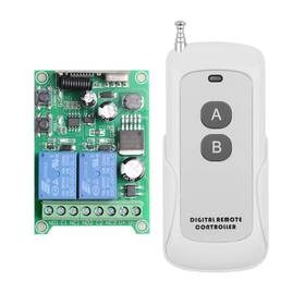 Zabll 313099597505 12v 24v 36v 48v 2ch 433mhz Wireless Remote Control Relay Switch 984ft Long Range