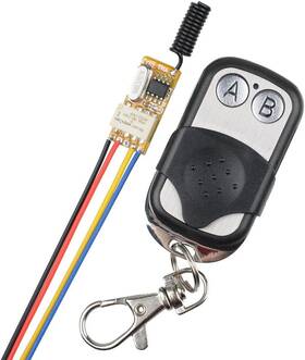 Zabll 705353170201 Dc 3.7v - 12v Mini Remote Relay 1 Channel 433mhz Control Switch Wireless