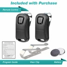 2 For Genie G1T-BX Intellicode Button Mini Keychain Garage Door Remote. Fixed Price $16.95.