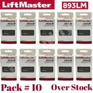 Liftmaster 893LM Button Garage Door Opener Remote Control Pack # 10. Fixed Price $99.00.