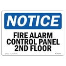Fire Alarm Control Panel 2ND Floor Osha Notice Sign Metal Plastic Decal. Fixed Price $38.99.