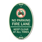 Signmission Designer Series - Fire Lane Keep Clear 12" X 18" Aluminum. Fixed Price $44.99.
