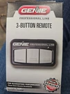Genie G3BT-P 41538T 3-BUTTON Remote Control Garage Door Opener. Fixed Price $25.00.