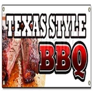 Signmission Texas Style Bbq Banner Beef Brisket Ribs Pork Bar Que Open. Fixed Price $36.44.