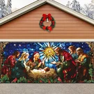 Blosssound Christmas Nativity Garage Cover 7X16 Ft Outdoor Holiday Banner. Fixed Price $53.98.