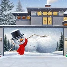 Ttchang Christmas Garage Door Cover, Large 16*7FT, Snowman. Fixed Price $57.11.