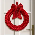 Barydat Christmas Velvet 14" Wreaths For Front Inches, Burgundy. Fixed Price $44.41.