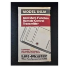 Liftmaster 64LM Mini 3-BUTTON Remote Control Transmitter 390 Mhz Black. Fixed Price $54.87.