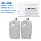 2PCS Multicode For Linear 308911 Remote Transmitter Gate Garage Opener. Fixed Price $18.99.