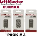 Liftmaster 890MAX 3-BUTTON Security Mini Key Chain Garage Door Opener Control. Fixed Price $29.99.