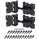 Heavy-duty Black Gate Hinges Self-closing And Adjustable, 2 Count Set. Fixed Price $51.09.