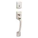 Kwikset Prague Satin Nickel Single Cylinder Entry Door Handleset W/ Pismo Knob. Fixed Price $64.95.