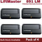 Liftmaster 891LM Button Garage Door Opener Remote Control Pack Of 4. Fixed Price $36.00.