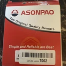 Asonpao Top Original Quality Remote. Fixed Price $5.00.
