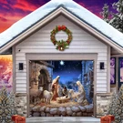 Caaerttply Nativity Christmas Garage Door Cover Decorations Banner. Fixed Price $67.48.