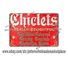 Chiclets Chewing Gum Metal Tin Sign Garage Poster Advertising Wall Decor. Fixed Price $19.61.