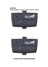 Two (2) MMT103 Mighty Mule 3-BUTTON Remote For Garage Door And Gate Openers. Fixed Price $49.00.