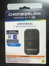 Chamberlain Model # CHU62 Universal 2-BUTTON Garage Door Remote Control 6580. Fixed Price $30.00.