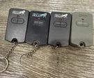 4 Mighty Mule Gate Openers Remote 2BUTTON Keychain Compatible Automatic. Fixed Price $25.00.