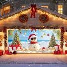 Ivn Christmas Holiday Garage Door Banner 6X13 Ft Tropical Sandman Scene Backd.... Fixed Price $23.84.