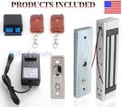 Electric Magnetic Lock Door Access System 2 Wireless Remote Kit. Fixed Price $45.58.