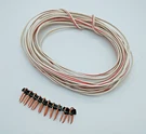 25' Craftsman Garage Door Opener Conductor Bell Wire * Red White 22 Awg. Fixed Price $7.99.