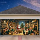 Tingjoo 7 X 16 Christmas Garage Door Cover Banner Ft, Red. Fixed Price $42.99.