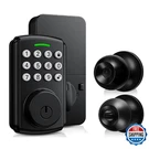 Wifi Keyless Entry Door Lock With Handle Set, Front Knob. Fixed Price $76.99.